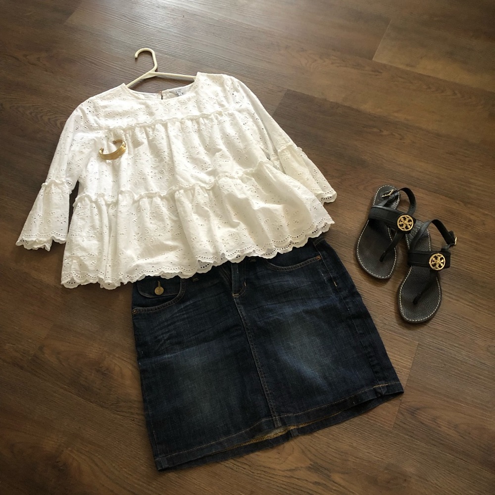 GAP denim skirt mini size 6